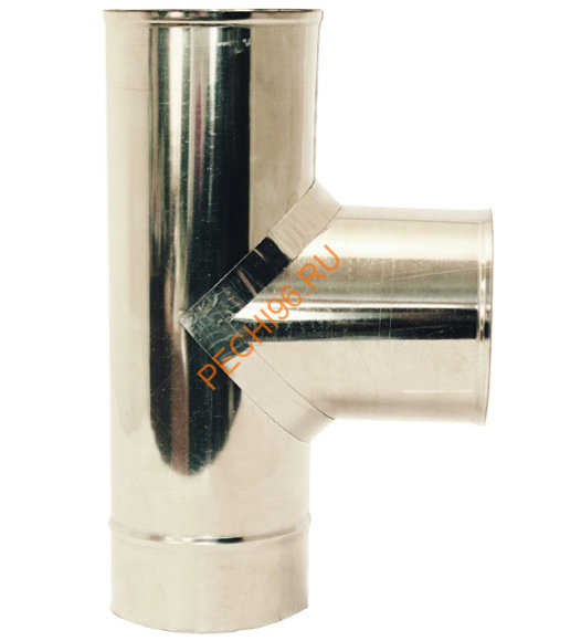 Тройник на 90 градусов УМК нержавейка АISI 439 d 130 мм Тройник на 90 градусов УМК нержавейка АISI 439 d 130 мм