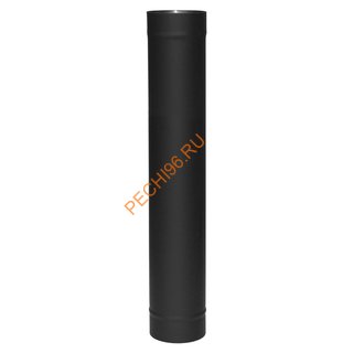 Труба ВУЛКАН VBR 1 м, D115 мм, нерж 0.8, черная Труба ВУЛКАН VBR 1 м, D115 мм, нерж 0.8, черная