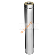 Сэндвич-дымоход Феррум, AISI 430-0,8мм/оцинковка, d 180/280 мм, L=1 м