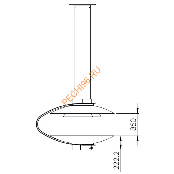 Камин Traforart FANCY CENTRAL с защитной пластиной