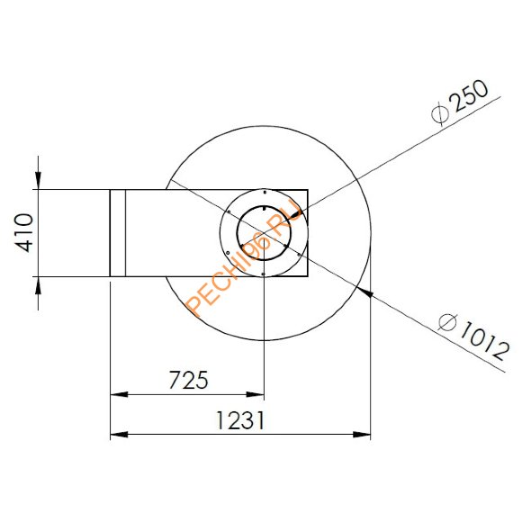 Камин Traforart FANCY CENTRAL с защитной пластиной