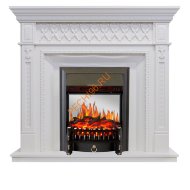 Электрокамин Royal Flame Alexandria белый дуб с очагом Fobos FX M