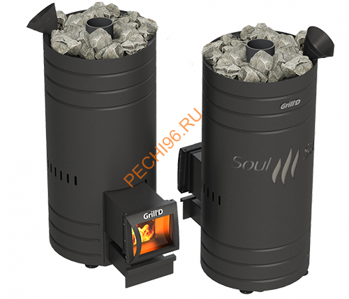 Печь банная Grill’D Bochka 160 long black