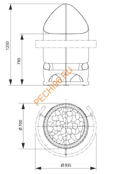 Электрическая печь EOS ZEUS S 6 кВт