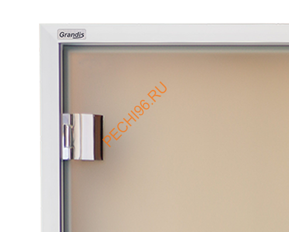 Двери стеклянные двустворчатые Grandis GS 15х20-M-Н-Si