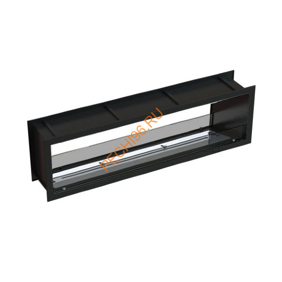 Биокамин сквозной 1700х500х300 мм, стекло тонированное