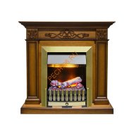 Электрокамин Dimplex Verona с очагом Danville Antique Brass FB2 античный дуб