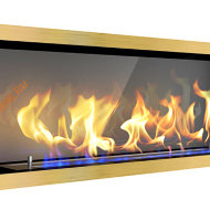 Биокамин ZeFire FLAGMAN 1000 латунный со стемалитом