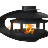 Камин Traforart FANCY CENTRAL со стеклом