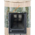 Печь банная Ферингер Оптима ПФ Жадеит перенесённый рисунок+Окаменевшее дерево