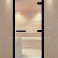 Дверь стеклянная ALDO NEW Black «сатин» 690*1990 мм коробка бук чёрная