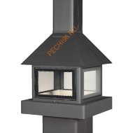 Печь-камин ЭкоКамин ЭКЛИПС островной гигант