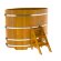 Купель для бани BentWood овальная из лиственницы Рустик, 1,12х1,83 м