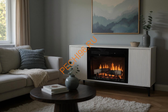 Электрокамин RealFlame НАОМИ R M25, Тумба под ТВ, с очагом MIRAGE-S 25 Электрокамин RealFlame НАОМИ R M25, Тумба под ТВ, с очагом MIRAGE-S 25