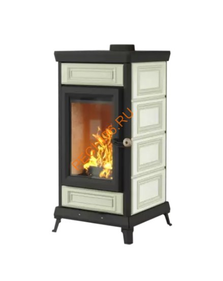 Печь-камин АСТОВ Майолика белый