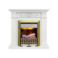 Электрокамин Dimplex Verona с очагом Danville Antique Brass FB2 белый дуб