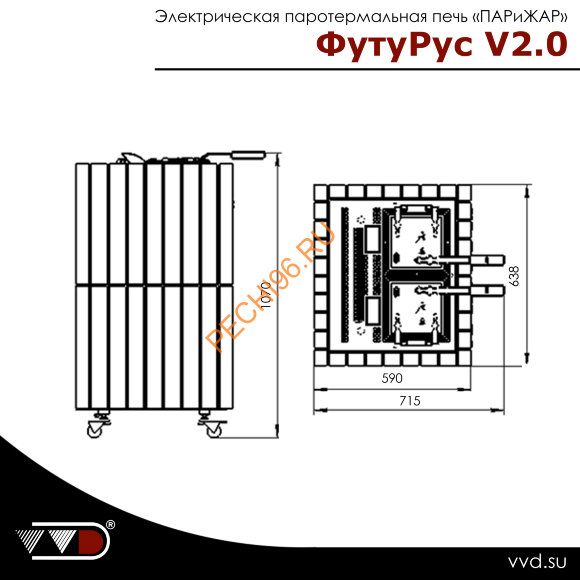 Электрическая паротермальная печь ФутуРус 2.0 10 кВт, серпентинит Бархат Электрическая паротермальная печь ФутуРус 2.0 10 кВт, серпентинит Бархат