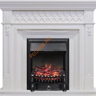 Электрокамин Royal Flame Alexandria белый дуб с очагом Fobos FX