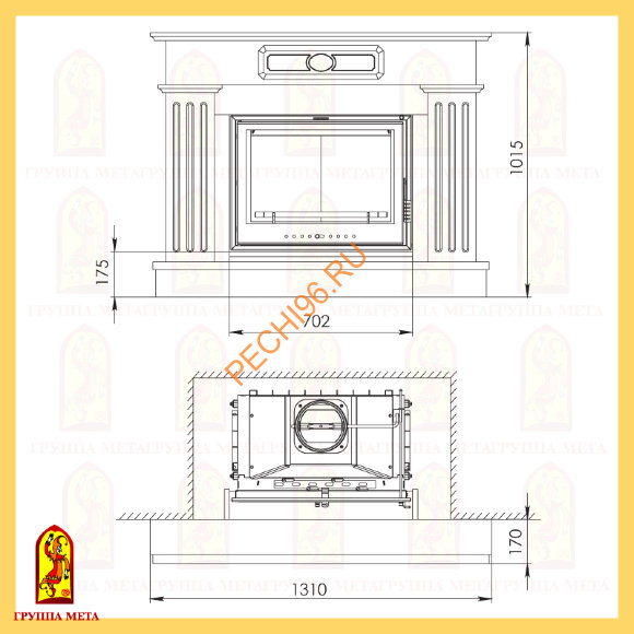 Облицовка для камина Мета Амстердам Облицовка для камина Мета Амстердам