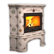 Печь-камин КимрПечь Прованс угловой Руан с дровником