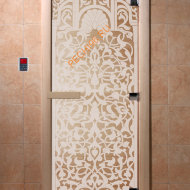Дверь стеклянная DoorWood «Флоренция сатин», 1800х800 мм
