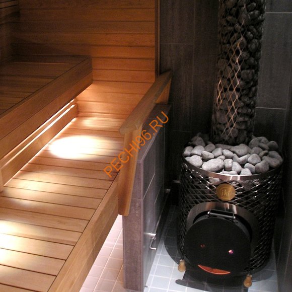 Дровяная печь IKI Mini со стальной дверцей "смайл"