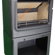 Печь-камин FireBird Leopard 9 кВт, с дровником