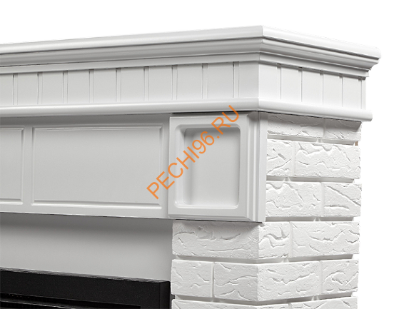 Электрокамин Electrolux EFP/P-3020LS с порталом Firelight Bricks 30, камень белый