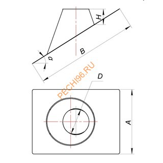 Кровельный элемент ВУЛКАН VBR D115 0°-20°, черный