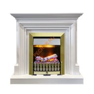 Электрокамин Dimplex Bradford с очагом Danville Antique Brass FB2 белый