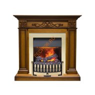 Электрокамин Dimplex Verona с очагом Danville Brass FB2 античный дуб