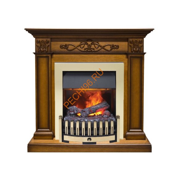 Электрокамин Dimplex Verona с очагом Danville Brass FB2 античный дуб