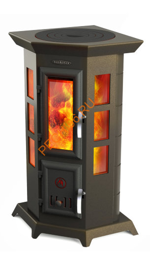 Отопительно-варочная печь-камин ТМФ Статика Квинта —
