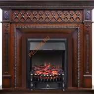 Электрокамин Royal Flame Alexandria махагон коричневый антик с очагом Fobos FX