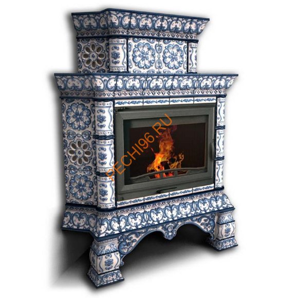 Печь-камин КимрПечь Кострома угловой двухъярусный Февраль