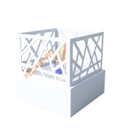 Биокамин Русский огонь Бруклин настольный белый