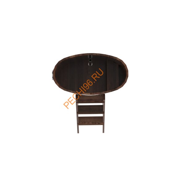 Купель для бани BentWood овальная из морёной лиственницы Премиум, 0,59х1,06 м