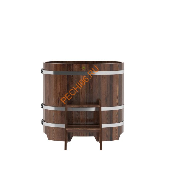 Купель для бани BentWood овальная из морёной лиственницы Премиум, 0,59х1,06 м