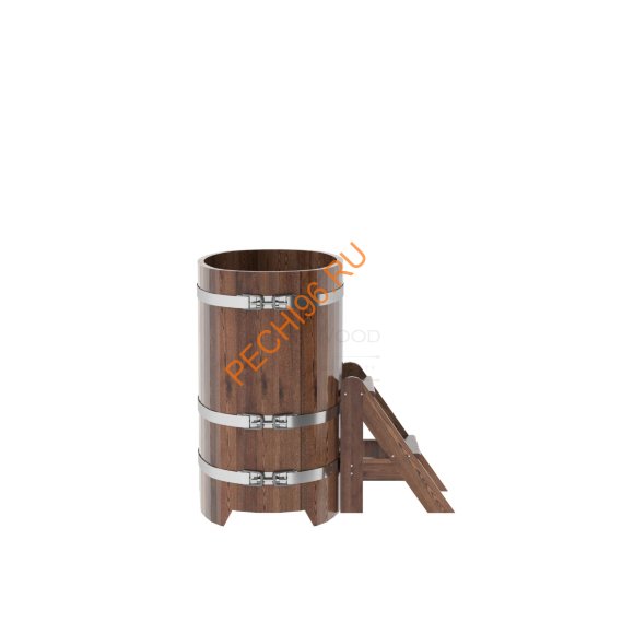 Купель для бани BentWood овальная из морёной лиственницы Премиум, 0,59х1,06 м