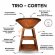 Уличный гриль Coeo TRIO 82 CORTEN