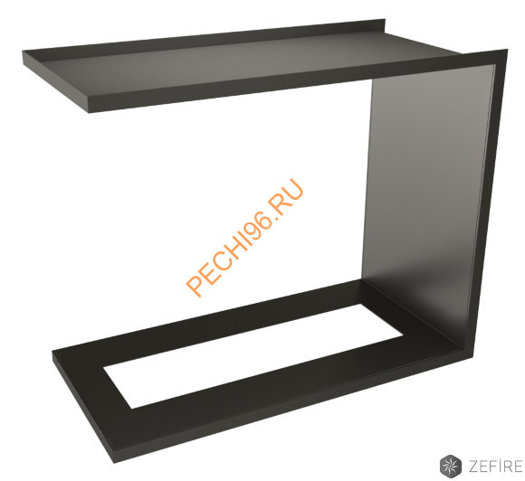 Встраиваемый сквозной торцевой очаг ZeFire STANDART 600
