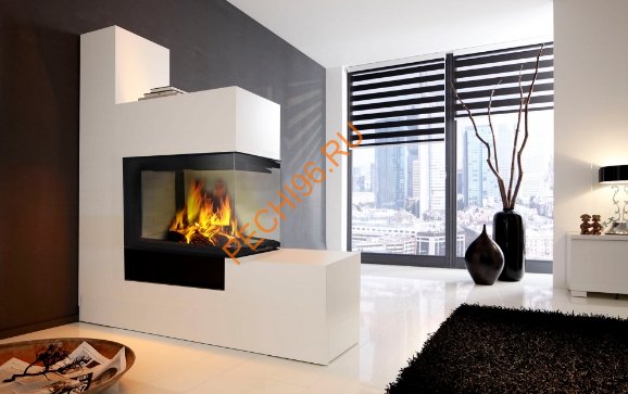 Каминная топка Экокамин ДЕЛЬТА 900 три стекла