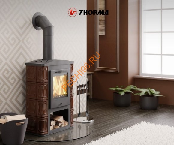 Керамическая печь-камин Thorma PASSAU II dark brown Керамическая печь-камин Thorma PASSAU II dark brown