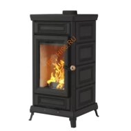 Печь-камин АСТОВ Майолика черный