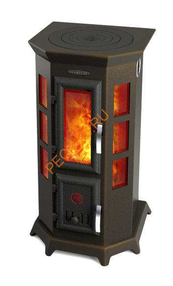 Отопительно-варочная печь-камин Статика Секста