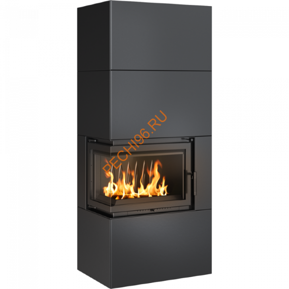 Каминокомплект Kratki SIMPLE Box черный с топкой BS