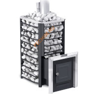 Печь банная Ермак Сетка-Стандарт 16 чугун с парообразователем