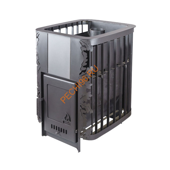 Печь банная Варвара Каменка укороченная топка, сталь 6 мм