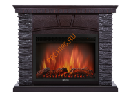 Электрокамин Electrolux EFP/P-3020LS с порталом Firelight Porto 30U угловой, камень черный, венге