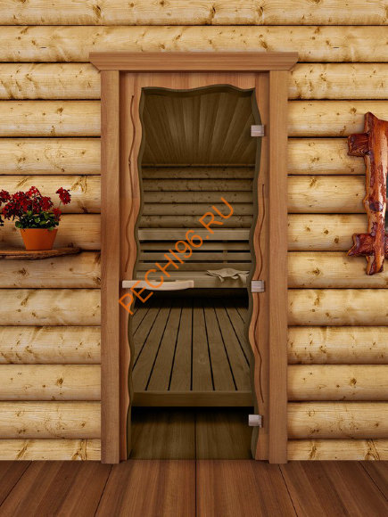 Дверь стеклянная ALDO КРУИЗ «бронза» коробка бук